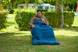 Coleman Hampton - Saco de Dormir (220 x 100 cm) Azul Azul Talla:220 x 100 cm