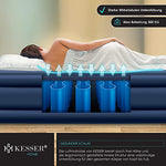 KESSER® Colchón inflable hinchable cama de aire autoinflable con bomba eléctrica incorporada, colchón de aire para camping o uso doméstico con bolsa, adecuado para 2 personas - 203 x 152,5 x 51 cm