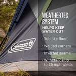 Coleman 4-Person Dark Room Skydome Camping Tent, Blue