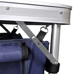 vidaXL Cajonera Comida Camping Tela Armario Plegable Viajes Aluminio Almacenaje