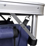 vidaXL Cajonera Comida Camping Tela Armario Plegable Viajes Aluminio Almacenaje
