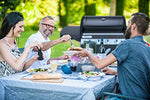 Campingaz 4 Series LS Plus Dual Gas - Barbacoa con 2 parrillas, 4 quemadores de acero inoxidable y 1 de lado