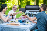Campingaz 4 Series LS Plus Dual Gas - Barbacoa con 2 parrillas, 4 quemadores de acero inoxidable y 1 de lado