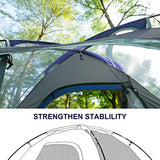 Forceatt Tienda de campaña Tienda de campaña de Doble Puerta para Exterior Resistente al Viento e Impermeable Ligero Adecuado para Senderismo Festivales al Aire Libre Mochilero Supervivencia Viajes