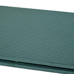 Outsunny Taburete de Jardín Plegable con Bolsa para Herramientas Protección Cojín Rodillas Asiento de Jardín con Almohadilla Altura Ajustable Soporta un máximo 150kg Color Verde Negro