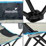 Skandika Double Folding Chair- Sofa de Camping Plegable con Portavasos