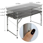 AMANKA - Mesa Maleta 4 Taburetes 120cm