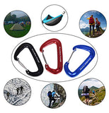 Boundless Voyage - Pack Mosquetones Clip forma D (Aleación de Aluminio) - Carga máxima 12KN