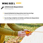Wechsel Tents Wing L - Toldo para Tienda Refugio de Campaña, Proteccion Impermeable Resistente a la Lluvia, 385 x 410 x 280 cm (Travel Line)