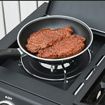 Outsunny Barbacoa de Gas BBQ con Ruedas Parrilla Gas con 3+1 Quemadores de 11,6 KW 2 Mesas Laterales y Termómetro Acero 110x50x100 cm Negro