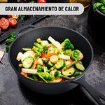 Tortillada - 2 en 1 Combo Cooker Juego de Olla (3.5l) y Sartén (26 cm) De Hierro Fundido