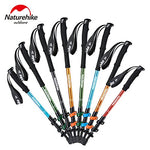 Naturehike Alpenstocks Ultralight Trekking Pole Plegable Caminando Palos Camping Familia Alpenstocks NH17D001-Z