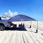 Hasika Awning Camper Trailer Roof Top Family Tent for Beach Camping SUV, MPV, Hatchback and Sedan Anti-UV Tents for Camping 6 Person by