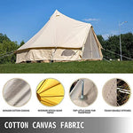 QXWJ Yurt Tents Bell Tent Oxford Cloth 4-Temporada Impermeable Pirámide Tienda Tienda Familia Teepee Campaña Camping con Agujero Estufa for Caza Al Aire Libre Glamping