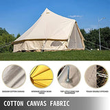 QXWJ Yurt Tents Bell Tent Oxford Cloth 4-Temporada Impermeable Pirámide Tienda Tienda Familia Teepee Campaña Camping con Agujero Estufa for Caza Al Aire Libre Glamping