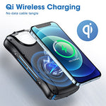 PowerBank Solar 30000mAh Qi Wireless External Battery Cargador portátil USB C Power Bank con Linterna LED, 3 entradas y 2 Salidas Cargador Solar Compatible con Smartphone, Tableta etc.