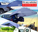 Hasika Awning Camper Trailer Roof Top Family Tent for Beach Camping SUV, MPV, Hatchback and Sedan Anti-UV Tents for Camping 6 Person by