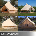 QXWJ Yurt Tents Bell Tent Oxford Cloth 4-Temporada Impermeable Pirámide Tienda Tienda Familia Teepee Campaña Camping con Agujero Estufa for Caza Al Aire Libre Glamping