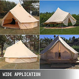 QXWJ Yurt Tents Bell Tent Oxford Cloth 4-Temporada Impermeable Pirámide Tienda Tienda Familia Teepee Campaña Camping con Agujero Estufa for Caza Al Aire Libre Glamping