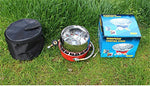 BrilliantDay Hornillo Camping Estufa a Gas Portátil de Camping Estufa de Gas hornillo de Plegable a Prueba de Viento Cocinar Al Aire Libre para Cocina de Camping(con Encendedor Piezo, 2800W)
