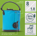 Colapz Contenedor de agua plegable 2 en 1 - Portador de agua para camping - Cubo de autocaravana - Dispensador de agua con grifo