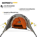 Wechsel Tents Outpost 2 - Travel Line - Tienda de campaña para 2 Personas, Color Marrón