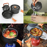 Awroutdoor Juego cocina para camping 3 comensales