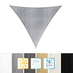 Lumaland toldo Vela de Sombra 100% Polietileno de Alta Densidad Filtro UV Incl Cuerdas Nylon 4x4x4 Gris Claro