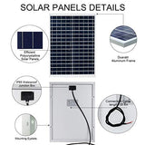 Placa Solar de 25W 12V, portátil para carga de batería de 12V