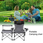 Richolyn Silla Doble Camping Plegable Doble Camping Silla Plegable al Aire Libre Silla Plegable Silla Plegable Silla de Camping Silla de Moda Silla de Camping Silla Camping Fácil para la Pesca