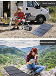 Kit Placas Solares Portátil Plegable (100 W) Monocristalino (Alta Eficiencia) Para Cargar Baterías Portátiles Autocaravanas Caravanas