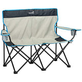 Skandika Double Folding Chair- Sofa de Camping Plegable con Portavasos
