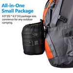 Odoland Utensilios Cocina Camping Kit con Ollas Camping y Sartén de Aluminio, Estufa Trekking, Taza de Acero Inoxidable, Cubiertos Plegable - Cacerolas de Acampada de Camping y Viaje