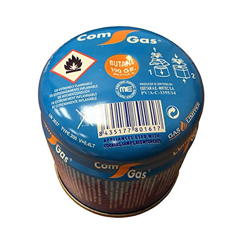 Cartucho de Gas 190gr con limitador de Fugas | Cartucho para hornillo de Camping | Combustible Mini-hornillo