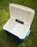 Coleman Cool Box 50 QT Poly-Lite Malla con Ruedas, Capacidad de 47 litros, Gran Capacidad de Alto Rendimiento con Ruedas, Caja de Hielo para Bebidas