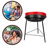 Aktive - Barbacoa redonda de pie con diámetro de 33 cm (52733)