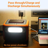 Estación de Energia PowerOak Bluetti AC50S 500Wh con Inversor de 300W y Salidas AC/DC/USB, Generador Electrico Solar Power Station con Batería de Litio para Camping y Autocaravana