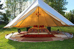 Cozy House Tienda de Campana de Lona de algodón para Acampar en Familia Impermeable al Aire Libre Yurta Glamping de Lujo (4M diámetro)