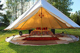 Cozy House Tienda de Campana de Lona de algodón para Acampar en Familia Impermeable al Aire Libre Yurta Glamping de Lujo (4M diámetro)