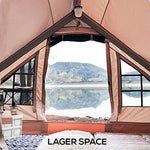 JINGRU Tienda de campaña Inflable Impermeable para Pesca, Senderismo, caping, mochilero,Tienda Inflable, Beige