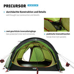 Wechsel Tents Precursor - Unlimited Line - Tienda de Campaña para 4 Personas, Color Verde