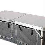 WilTec Armario Camping Cocina Camping Plegable Portátil Vacaciones Accesorios Outdoor Acampada Exterior