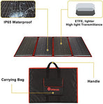 Kit de Placa Solar de 200w 18v Portátil Plegable Monocristalino (Alta Eficiencia) Para Cargar 12v BateríAs De Coche Gel AGM ácido Bomba Autocaravanas Caravanas