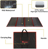 Kit de Placa Solar de 200w 18v Portátil Plegable Monocristalino (Alta Eficiencia) Para Cargar 12v BateríAs De Coche Gel AGM ácido Bomba Autocaravanas Caravanas