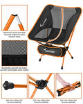 Sportneer Silla de Camping, portátil, Ligera, Plegable, hasta 150 kg, para mochileros, Senderismo, picnics, Peces, 2 Pack