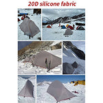Naturehike Cloud-up 2 Tienda de Campaña Ultraligera para 2 Personas - Tienda Impermeable de Doble Capa para Trekking, 4 Estaciones(Naranja)
