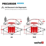 Wechsel Tents Precursor - Unlimited Line - Tienda de Campaña para 4 Personas, Color Verde