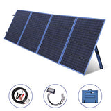 Placa Solar Plegable Portátil de 200W y 12V con un Controlador de Carga Solar de 10A para Campistas, Caravanas, Autocaravanas, Sistema de 12V