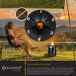 KESSER® Horno de cohetes con sartén de hierro fundido con bolsa de transporte