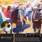 KESSER® Cama de Camping Cama Plegable con Bolsa de Transporte Cama de campaña Estable 150 kg Tubo de Metal Resistente Tela Oxford 600D Tumbona portátil de Viaje Comoda